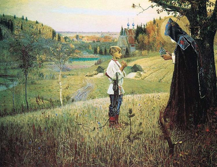 Mikhail Nesterov The Vision of the Youth Bartholomew oil painting image